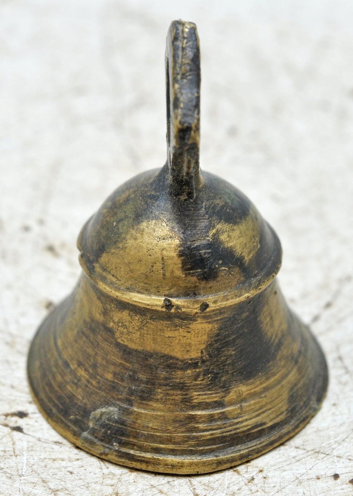 Antique Brass Hanging Temple Bell Original Old Hand Crafted Engraved