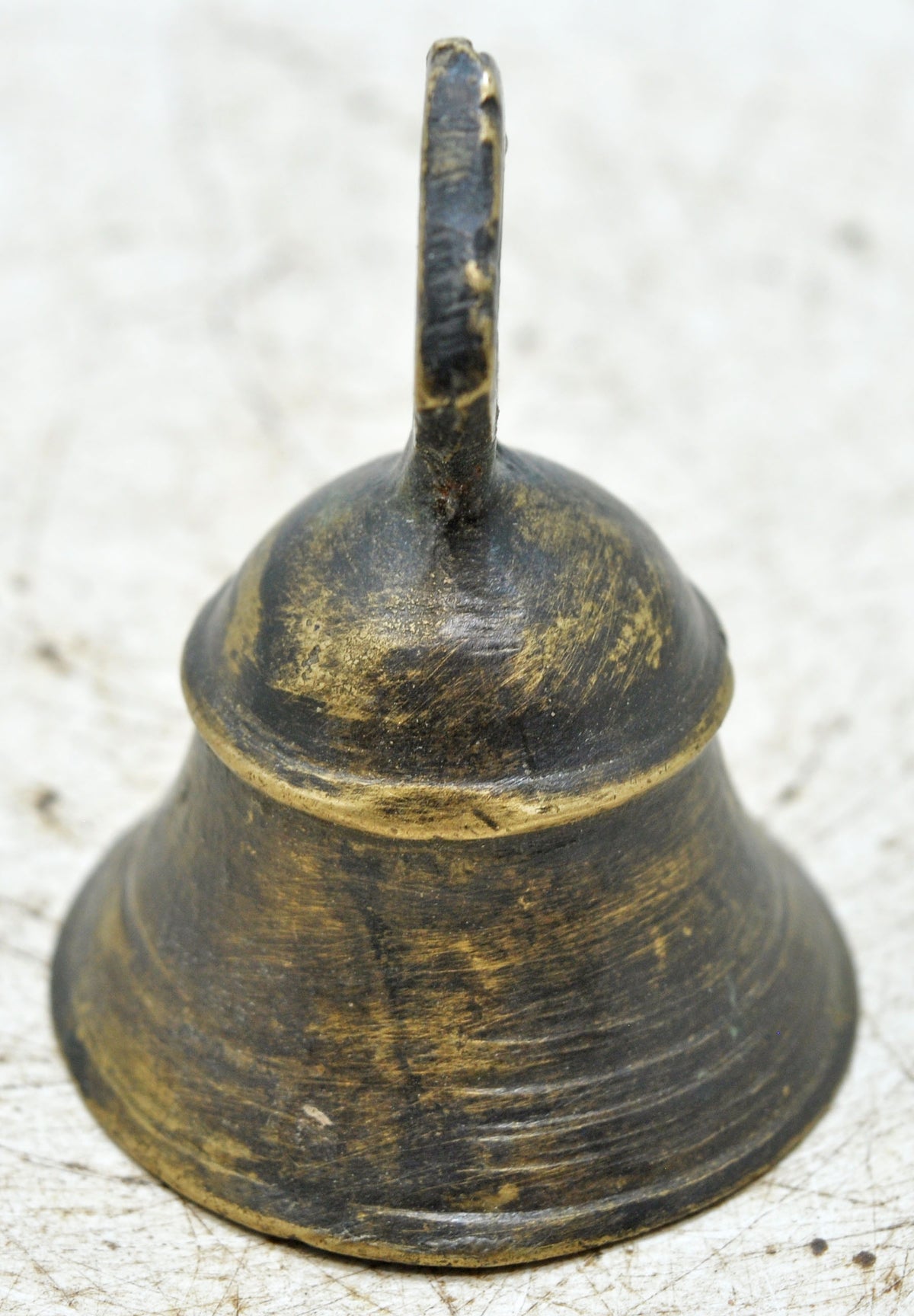 Antique Brass Hanging Temple Bell Original Old Hand Crafted Engraved