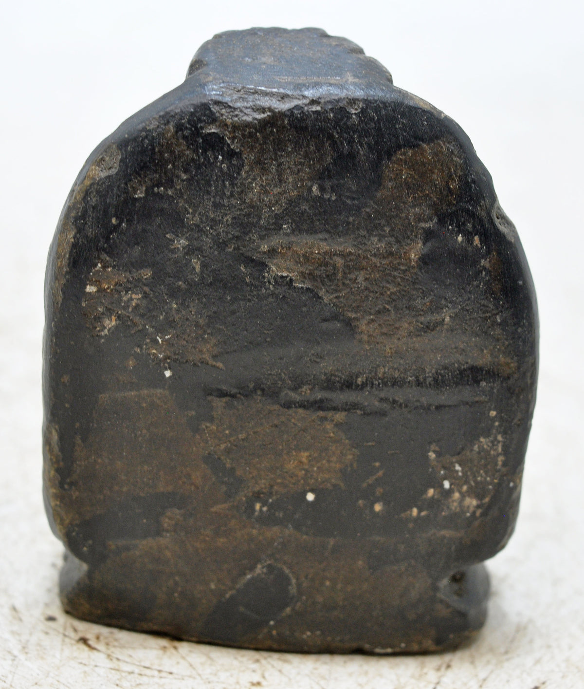 Antique Black Stone God Ganesha Idol Figurine Original Old Fine Hand Carved