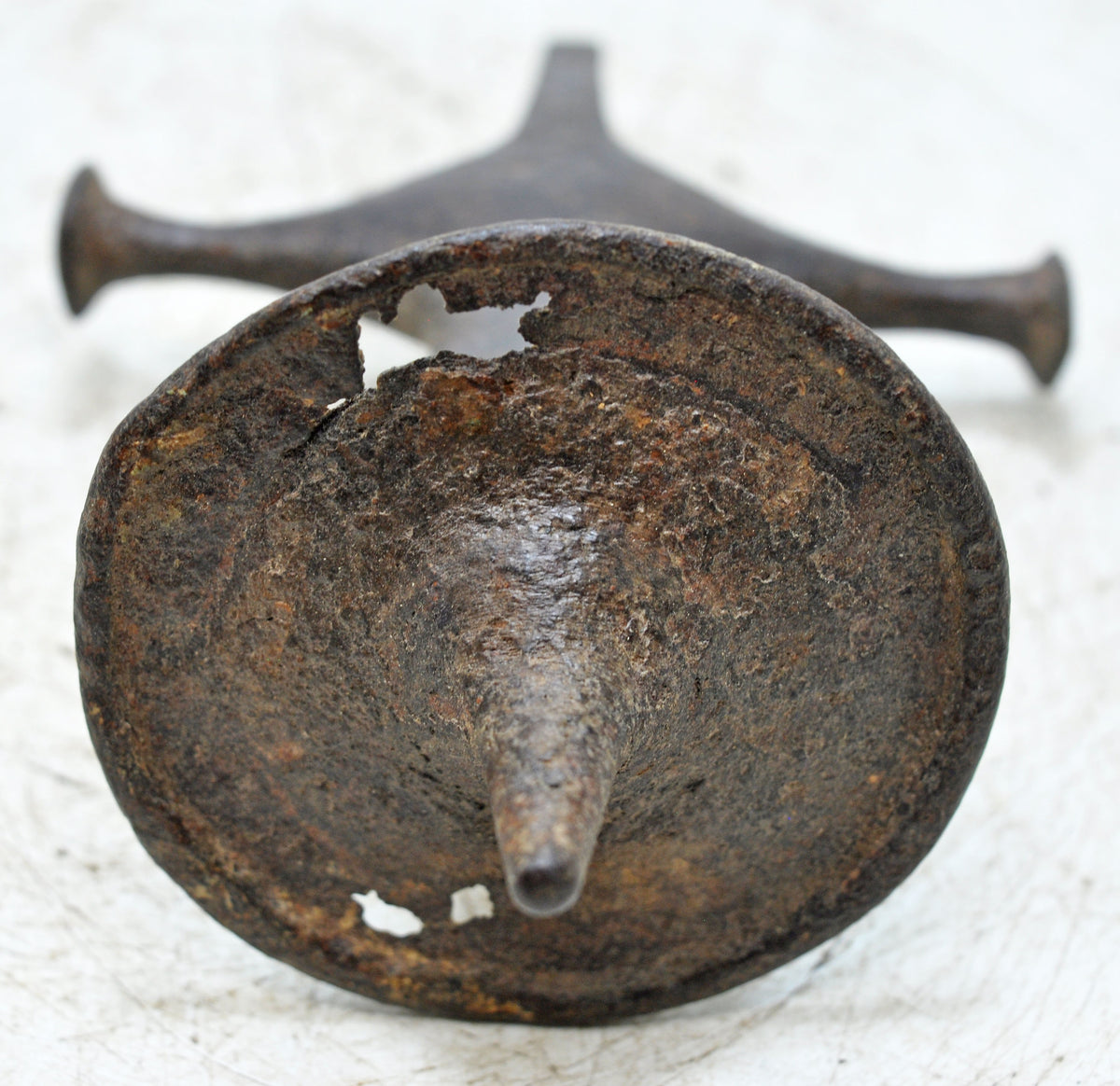 Antique Iron Sword Handle Hilt Original Old Hand Crafted