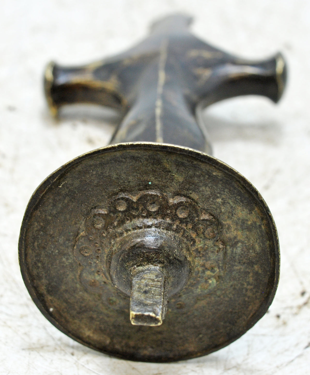 Antique Brass Sword Handle Hilt Original Old Hand Crafted