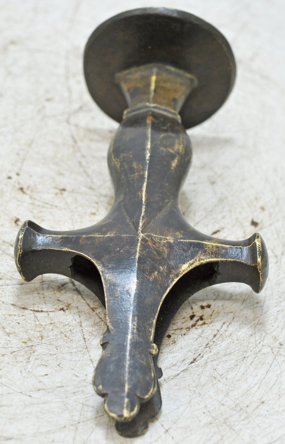 Antique Brass Sword Handle Hilt Original Old Hand Crafted