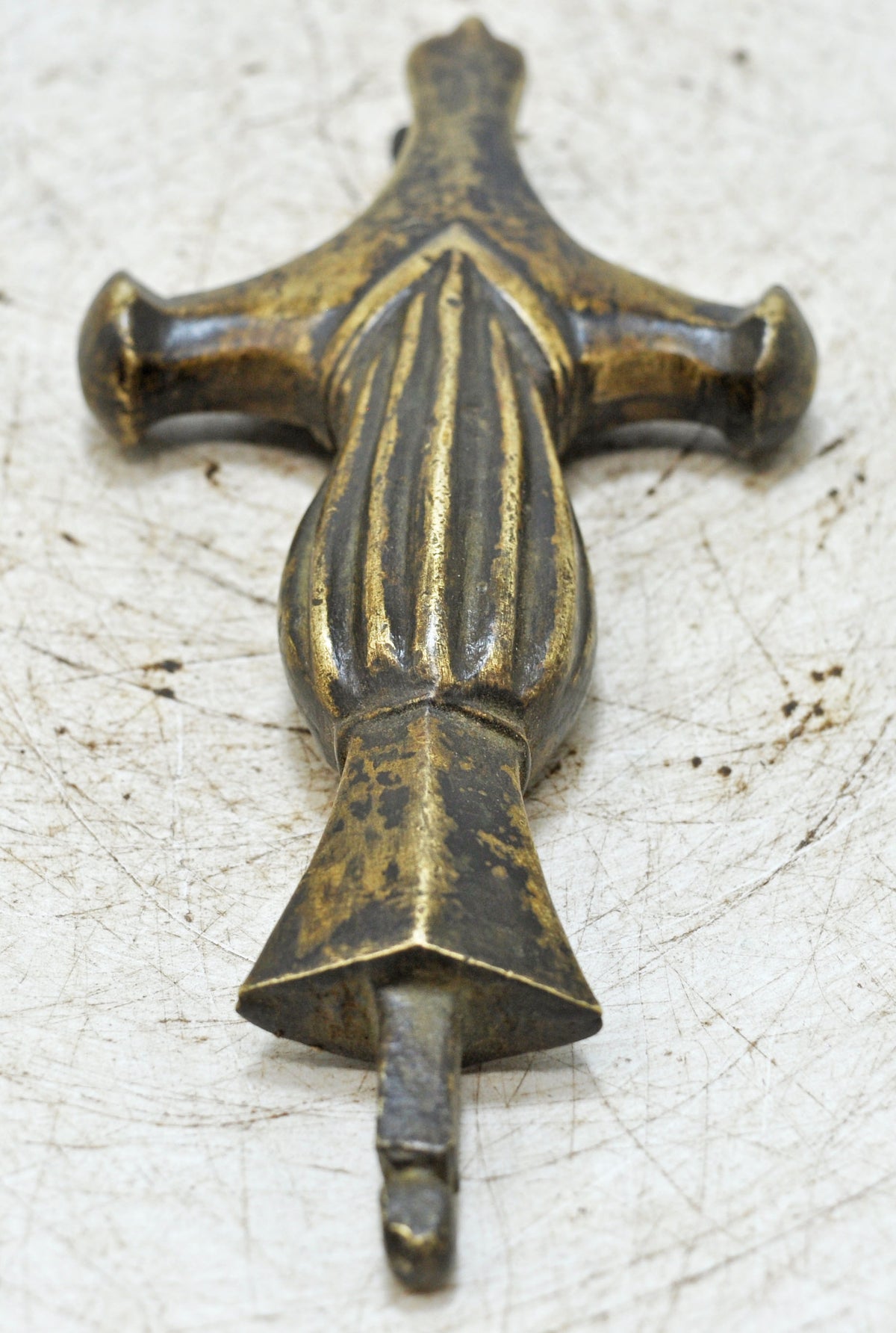 Antique Brass Sword Handle Hilt Original Old Hand Crafted