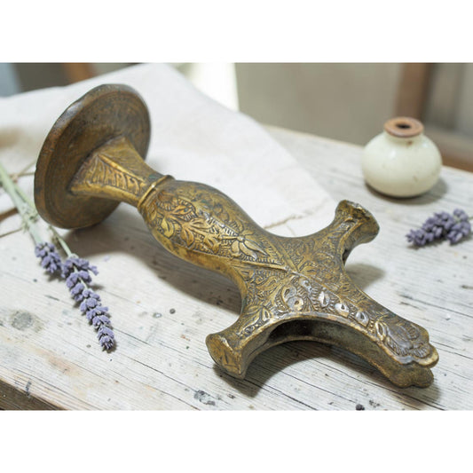 Antique Brass Sword Handle Hilt Original Old Hand Crafted