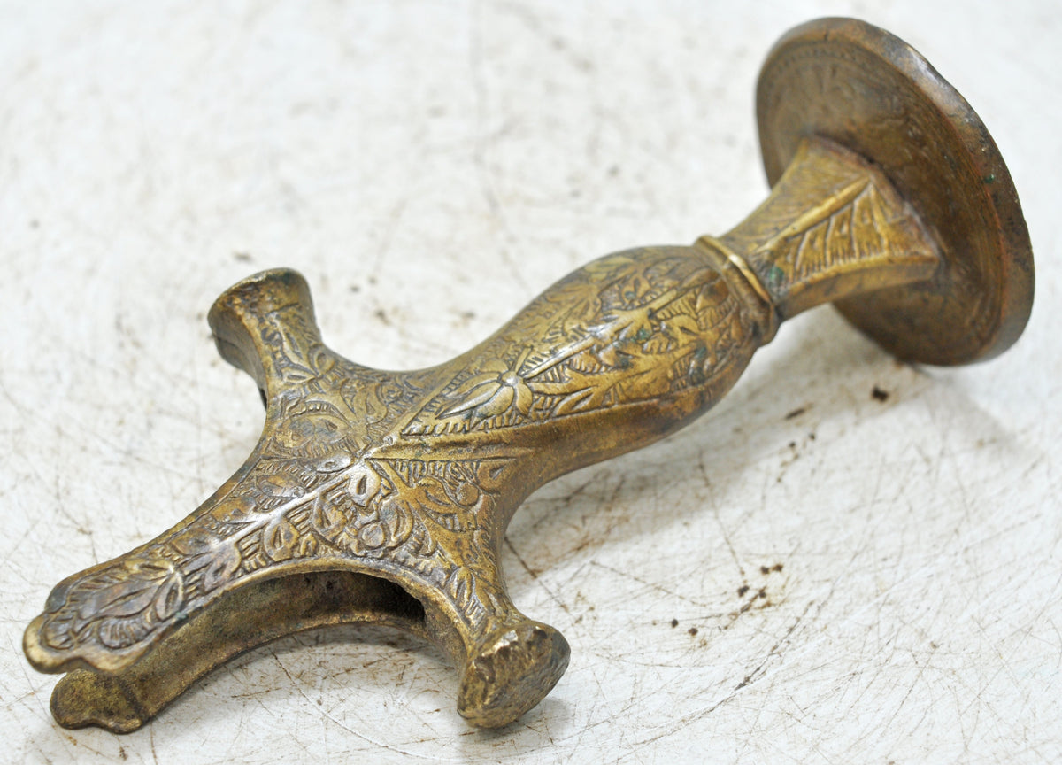 Antique Brass Sword Handle Hilt Original Old Hand Crafted