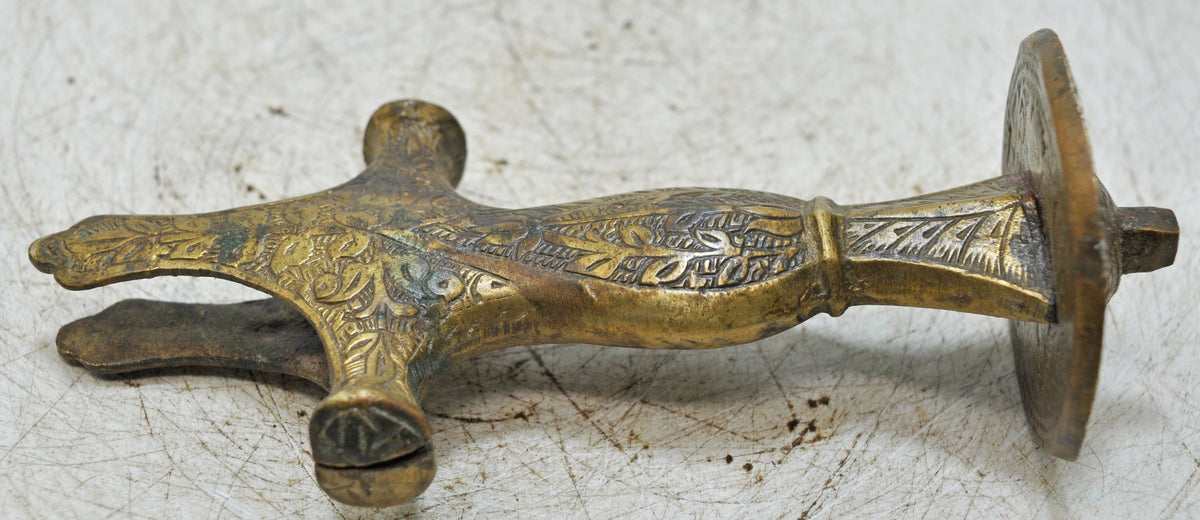 Antique Brass Sword Handle Hilt Original Old Hand Crafted
