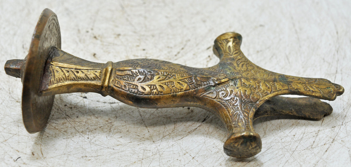 Antique Brass Sword Handle Hilt Original Old Hand Crafted