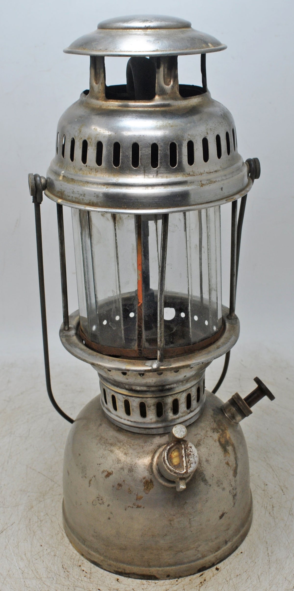 Antique Iron Petromax Style Lantern Large Size Original Old Hand Crafted