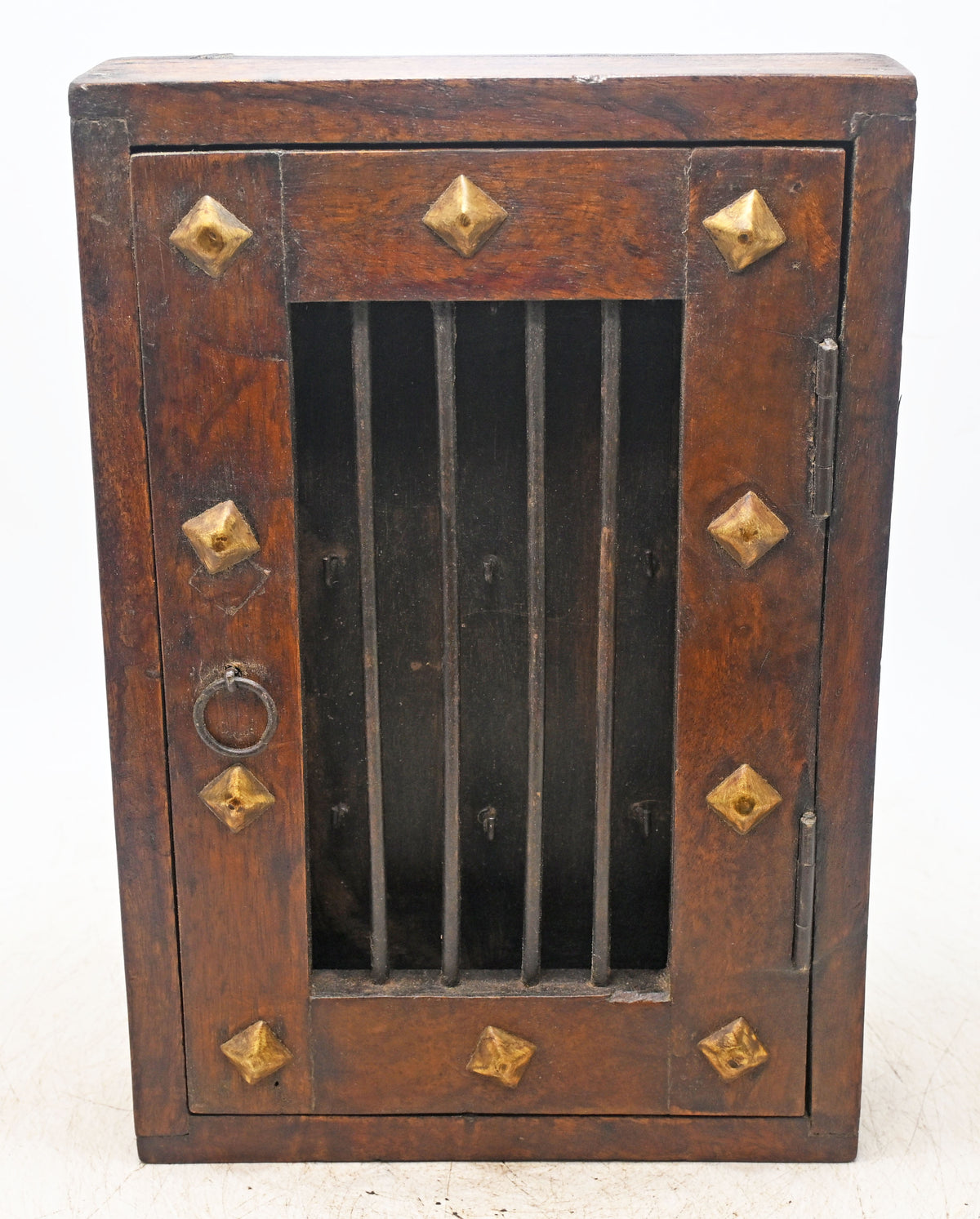Vintage Wooden Wall Key Hanging Cabinet Box Original Old Hand Crafted