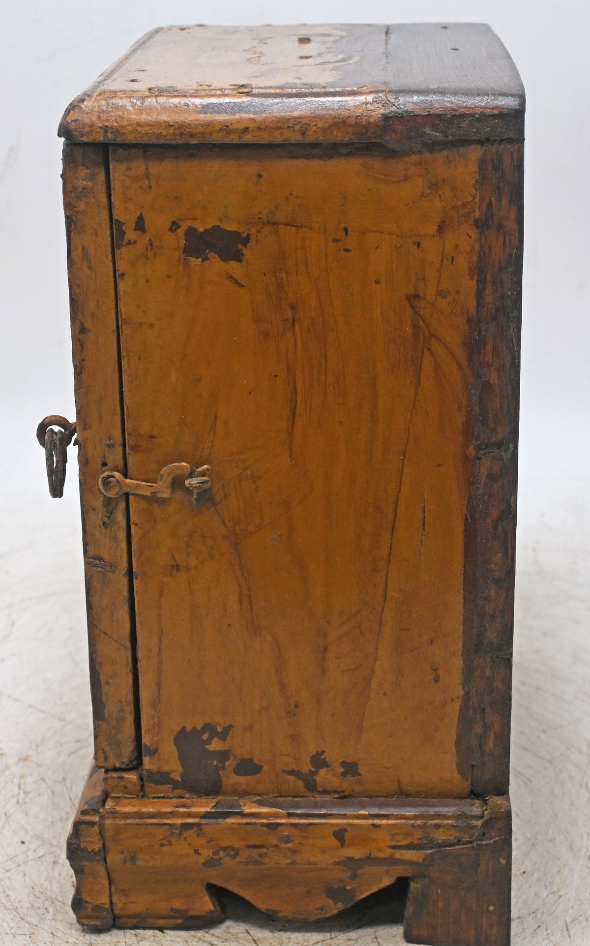 Antique Wooden Showcase Box Original Old Hand Crafted