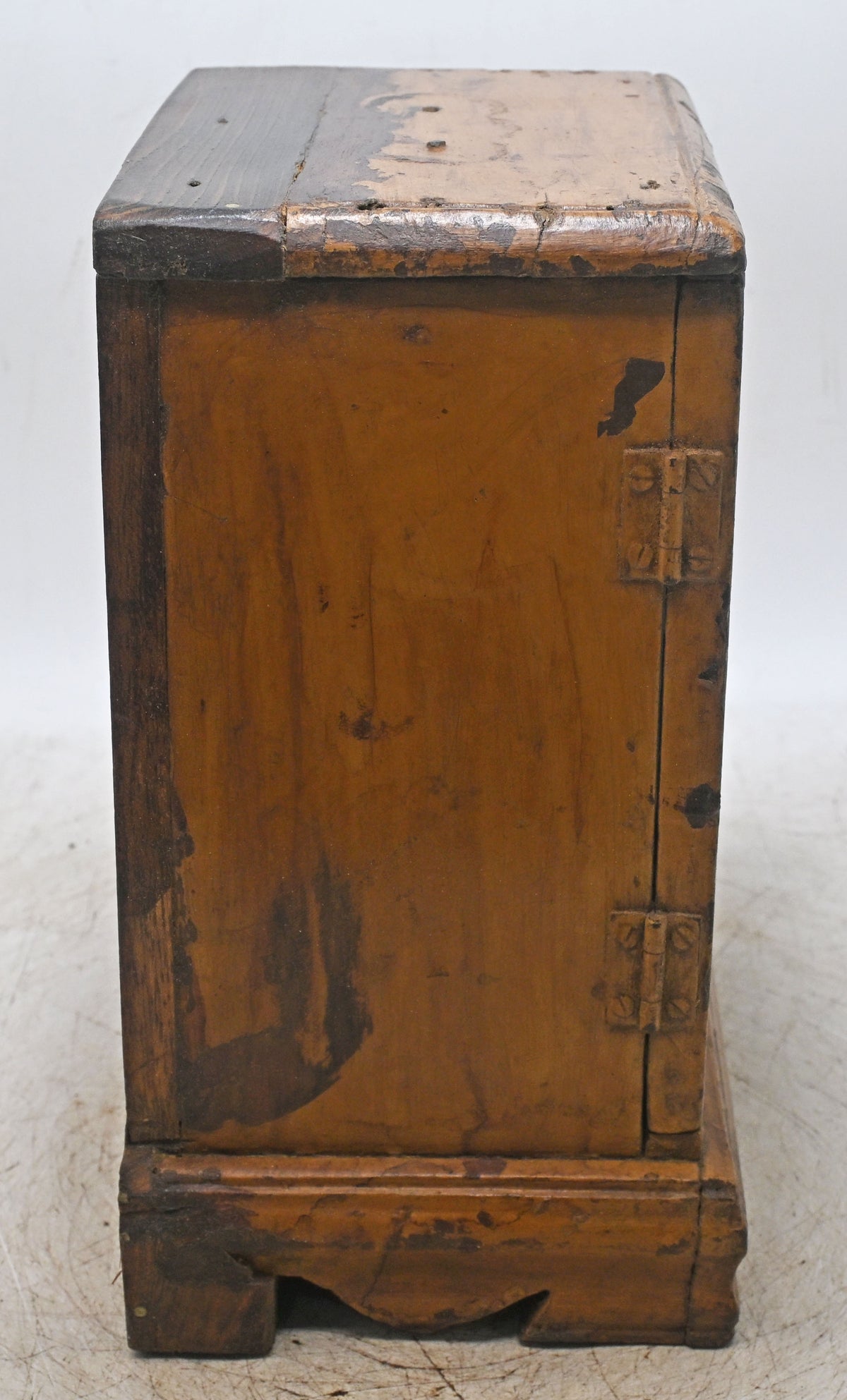 Antique Wooden Showcase Box Original Old Hand Crafted