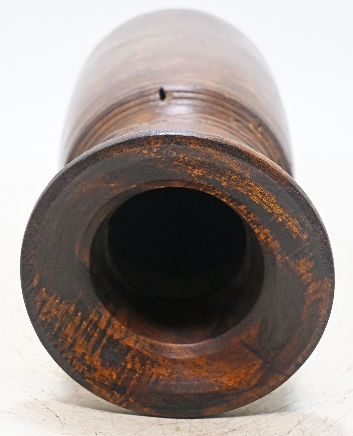 Antique Wooden Himalayan Water Storage Pot Original Old Hand Crafted