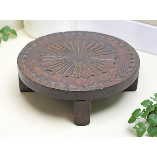 Antique Wooden Sweet Making Mould Plate Original Old hand Carved
