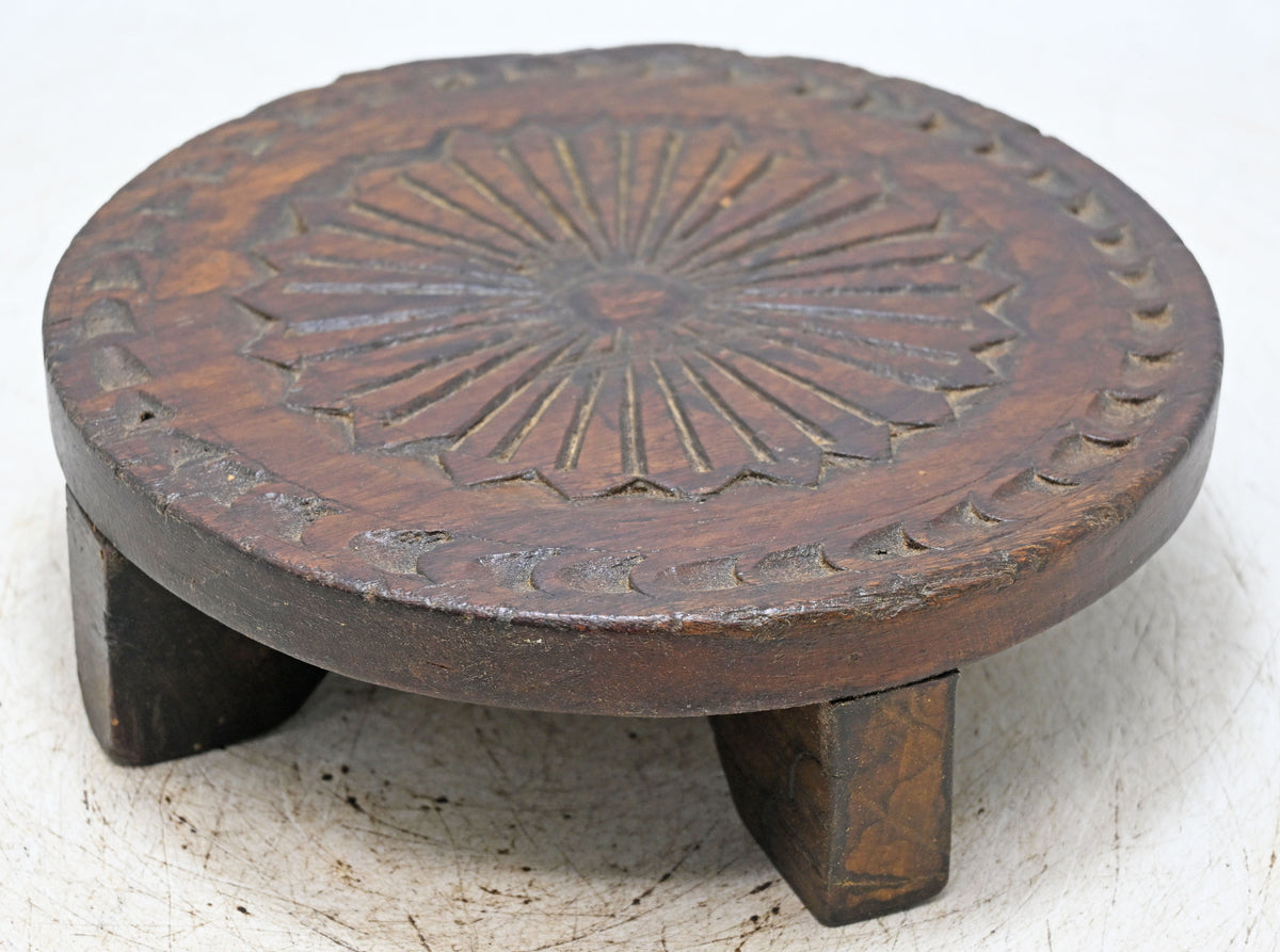 Antique Wooden Sweet Making Mould Plate Original Old hand Carved