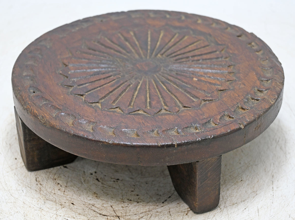 Antique Wooden Sweet Making Mould Plate Original Old hand Carved