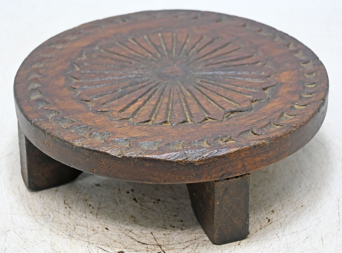 Antique Wooden Sweet Making Mould Plate Original Old hand Carved