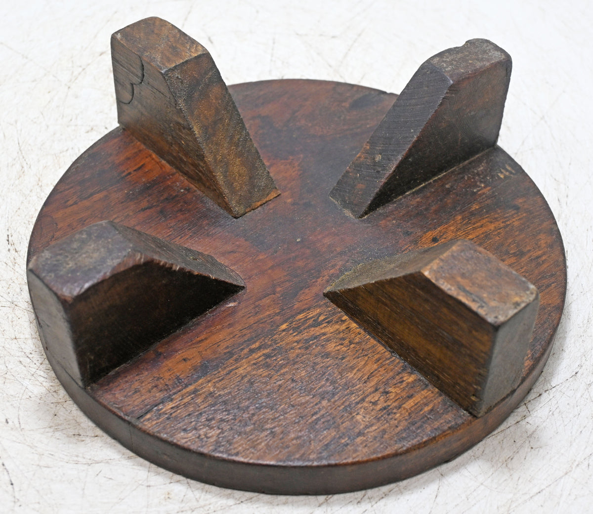 Antique Wooden Sweet Making Mould Plate Original Old hand Carved