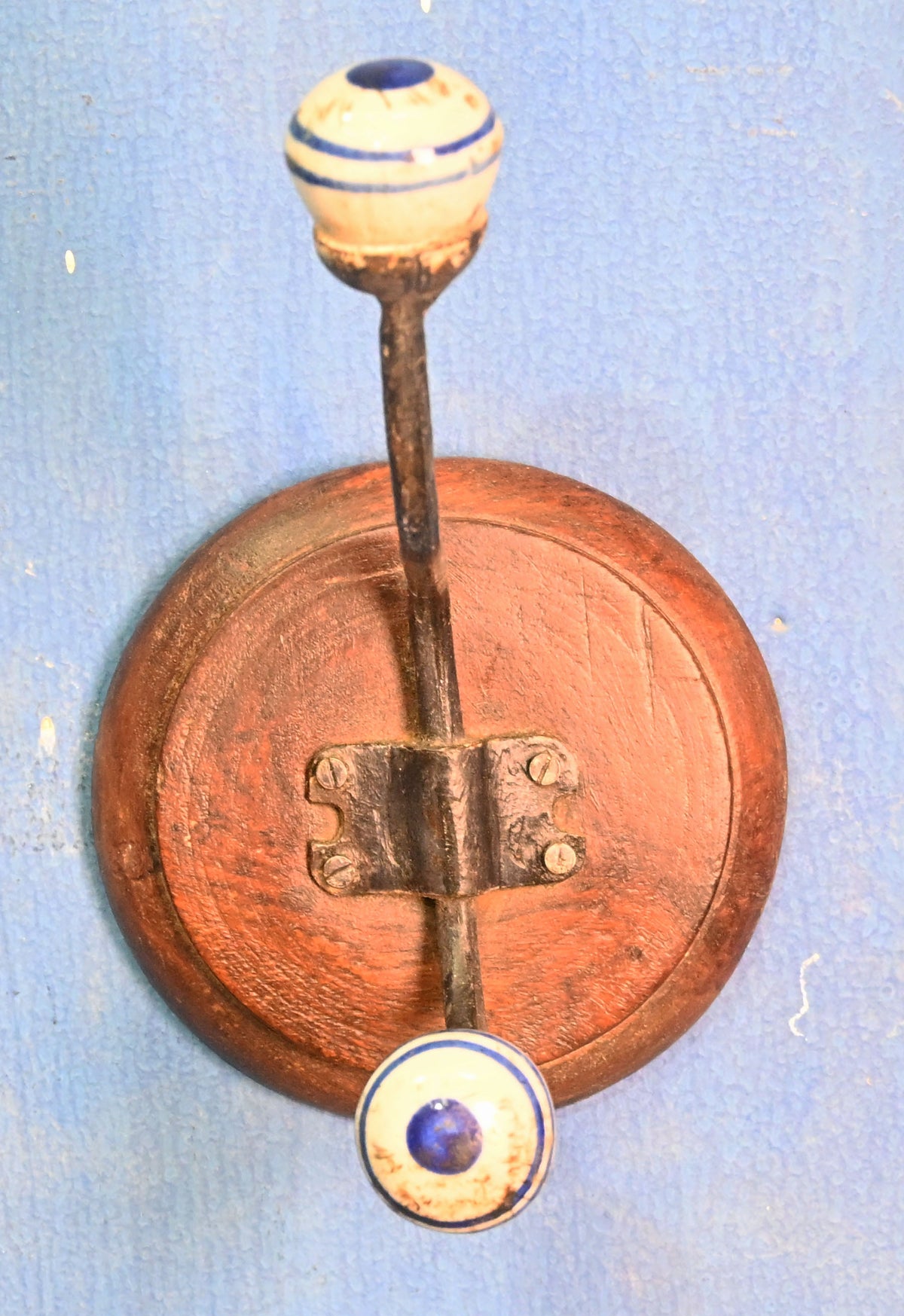 Vintage Wooden Wall Hook Hanger Original Old Hand Crafted