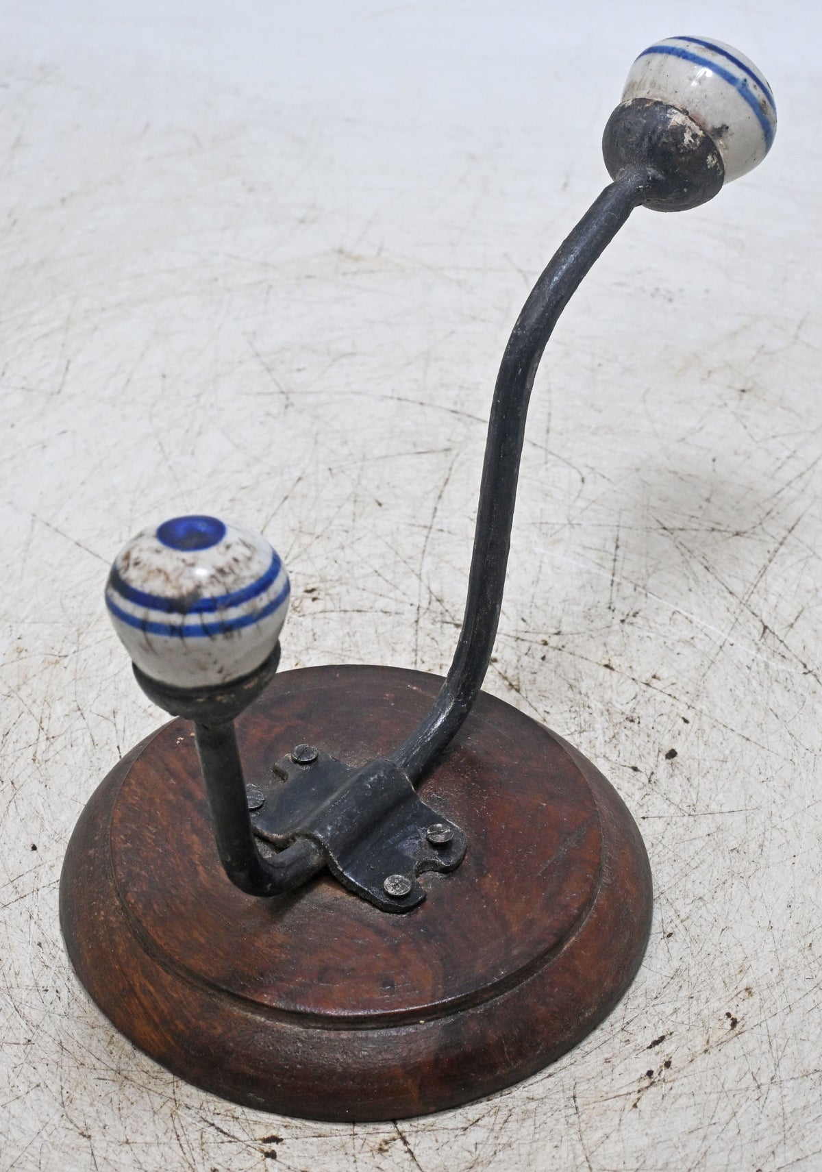 Vintage Wooden Wall Hook Hanger Original Old Hand Crafted