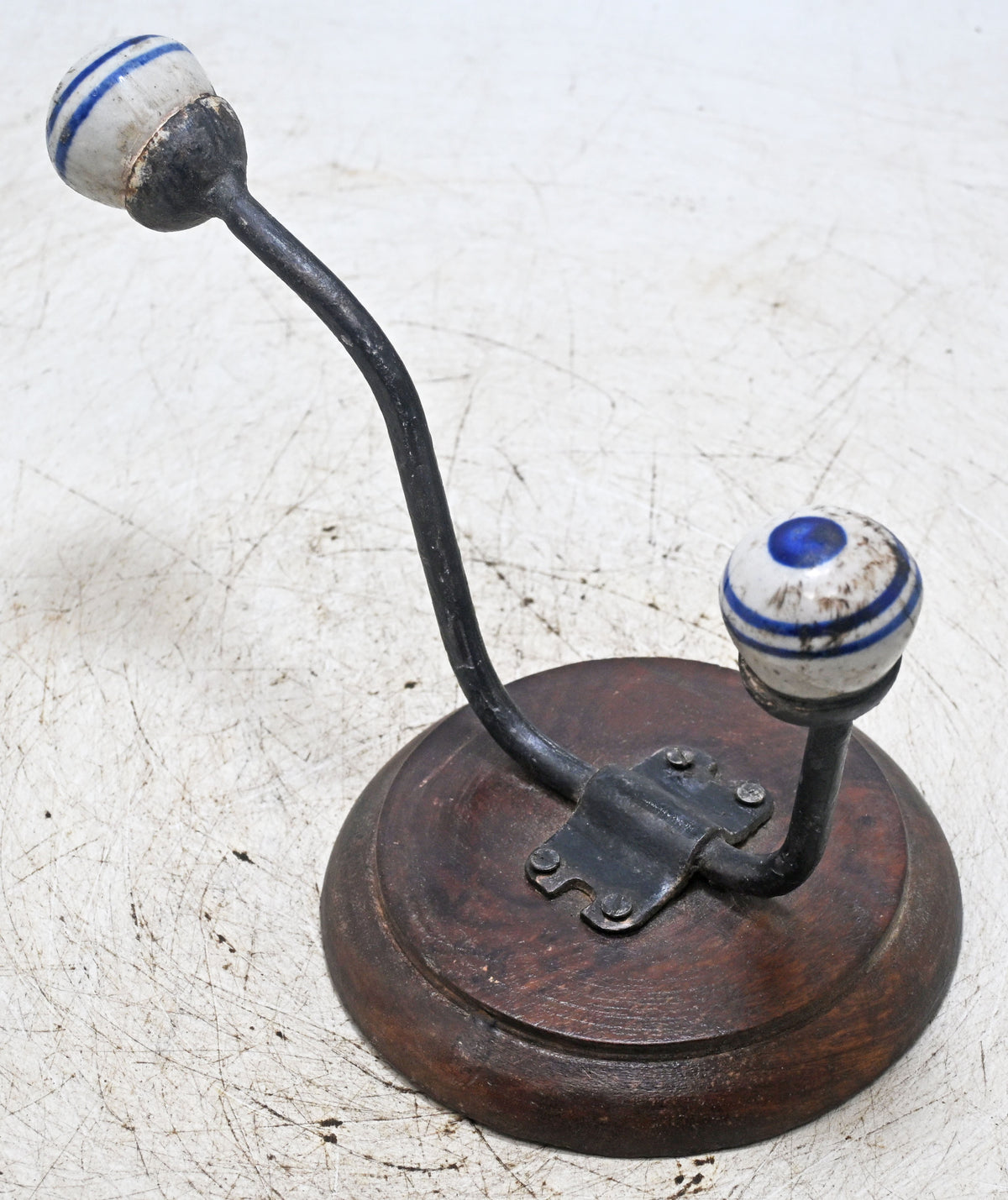 Vintage Wooden Wall Hook Hanger Original Old Hand Crafted