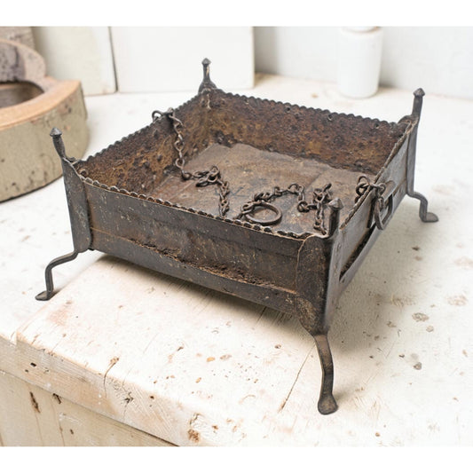 Antique Iron Travelling Fire Pit Sigdi Original Old Hand Crafted