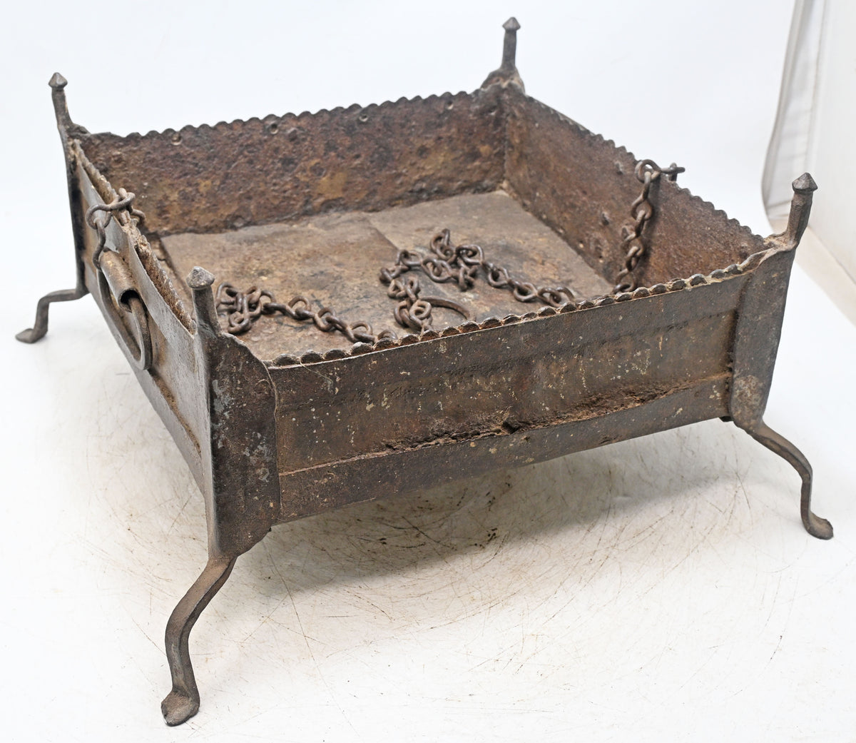 Antique Iron Travelling Fire Pit Sigdi Original Old Hand Crafted
