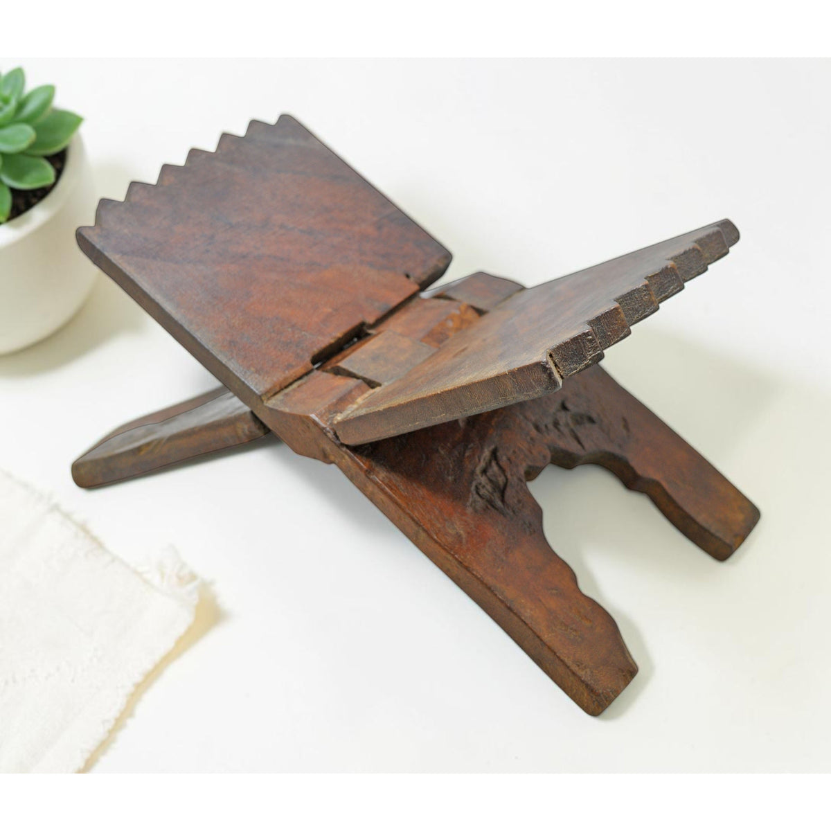 Antique Wooden Holy Quran Book Stand Original Old Fine Hand Crafted Carved