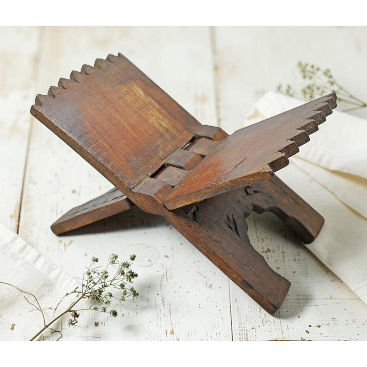 Antique Wooden Holy Quran Book Stand Original Old Fine Hand Crafted Carved