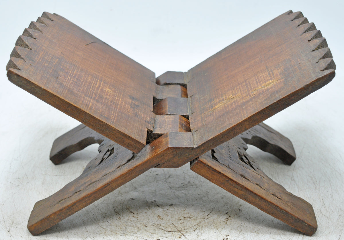 Antique Wooden Holy Quran Book Stand Original Old Fine Hand Crafted Carved
