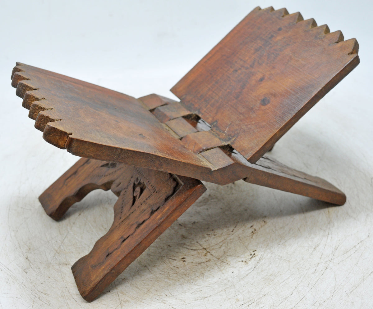 Antique Wooden Holy Quran Book Stand Original Old Fine Hand Crafted Carved