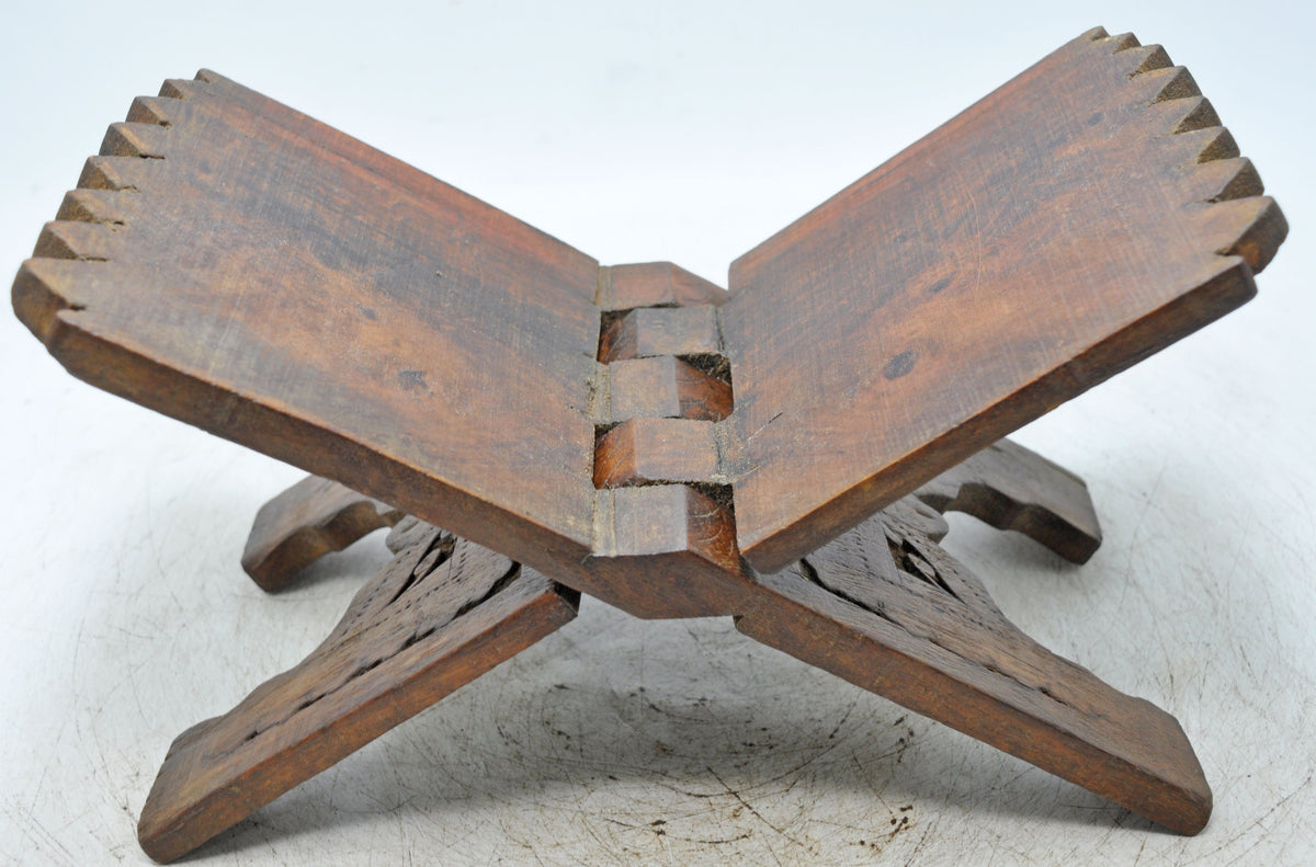 Antique Wooden Holy Quran Book Stand Original Old Fine Hand Crafted Carved