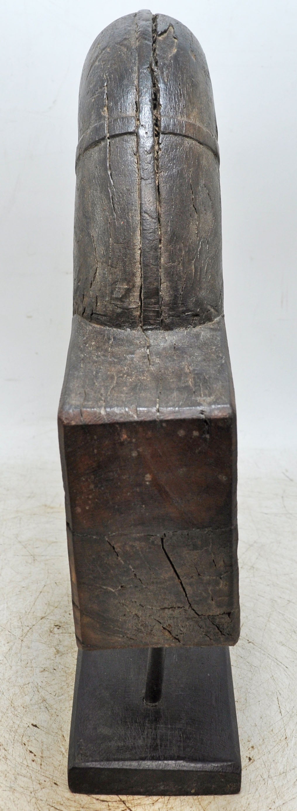 Antique Wooden Architectural Horse Head Bust Figurine Original Old Fine Hand Carved