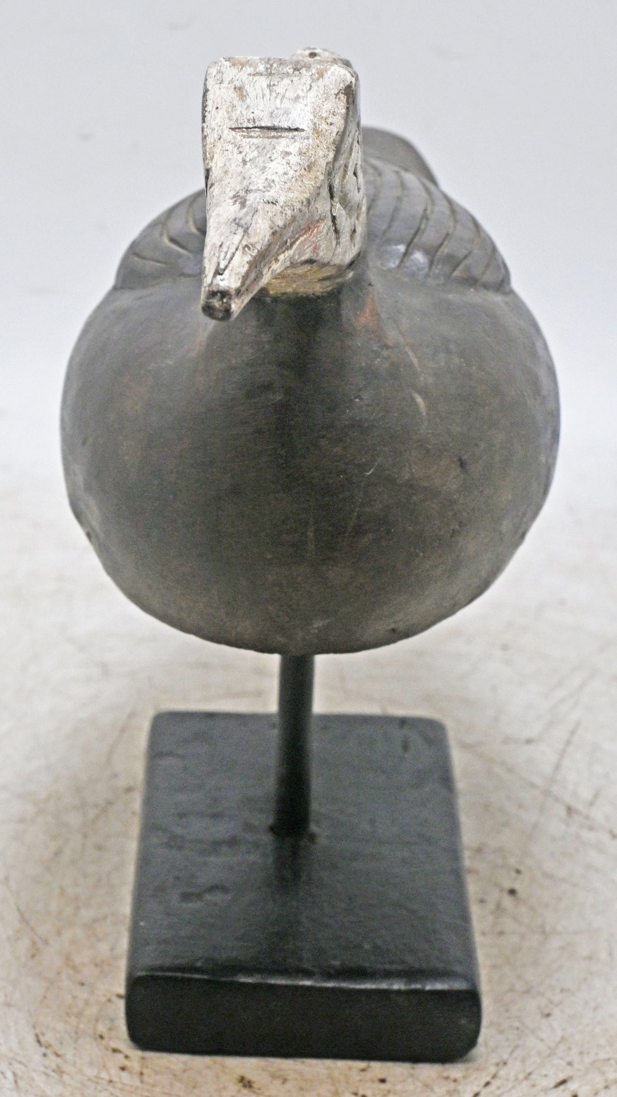 Vintage Wooden Duck Bird Figurine Original Old Hand Carved