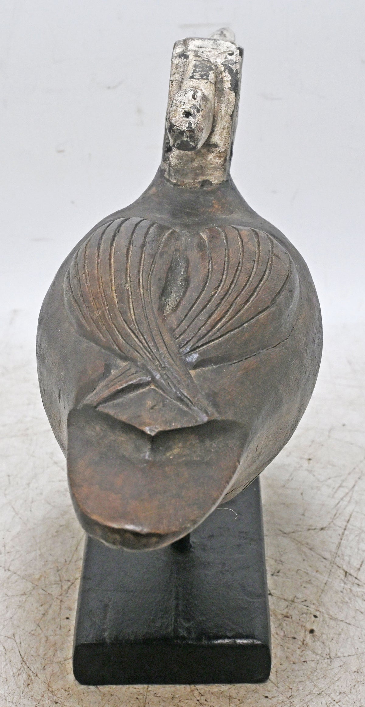 Vintage Wooden Duck Bird Figurine Original Old Hand Carved