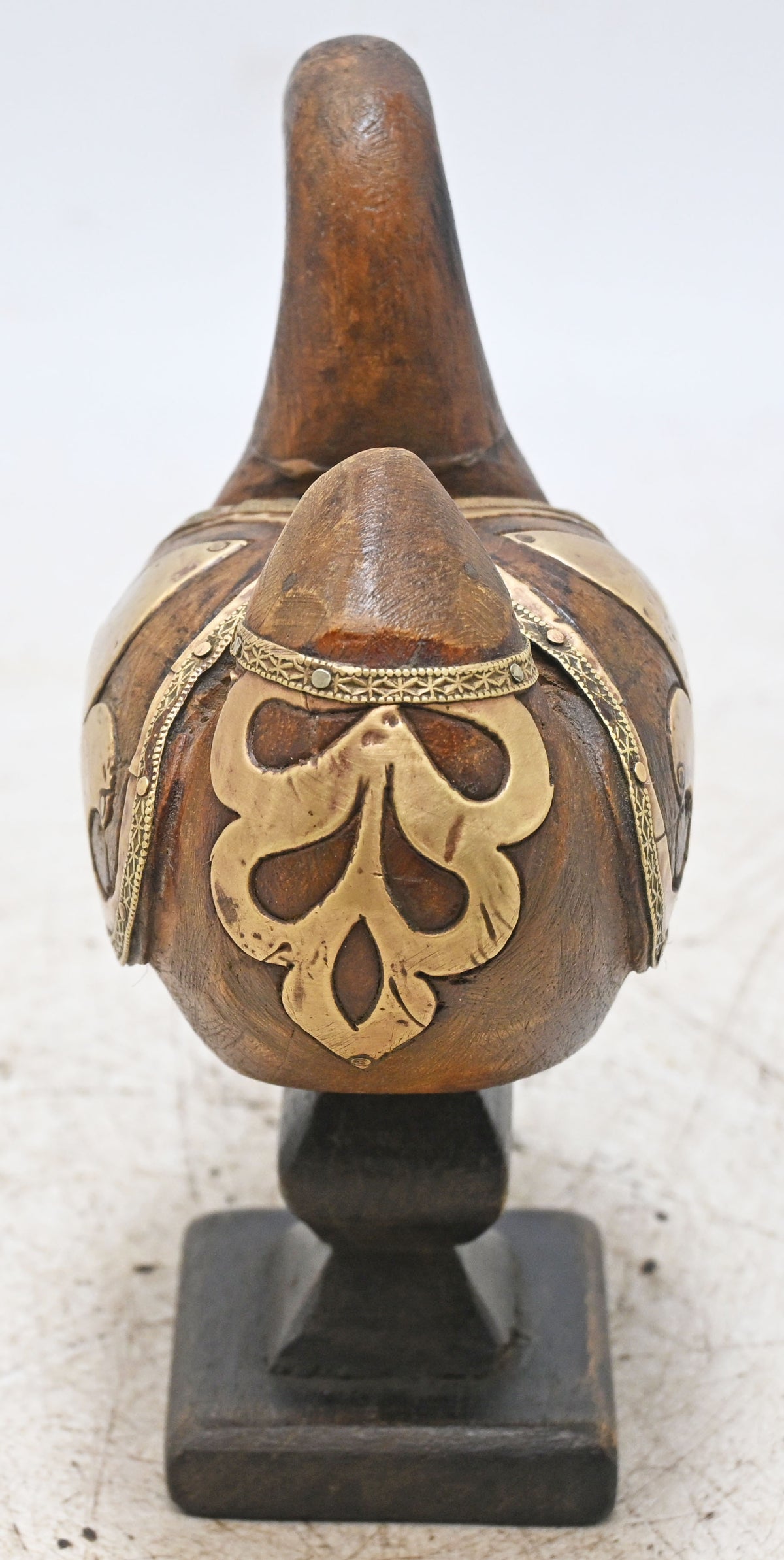 Vintage Wooden Duck Bird Figurine Original Old Hand Carved