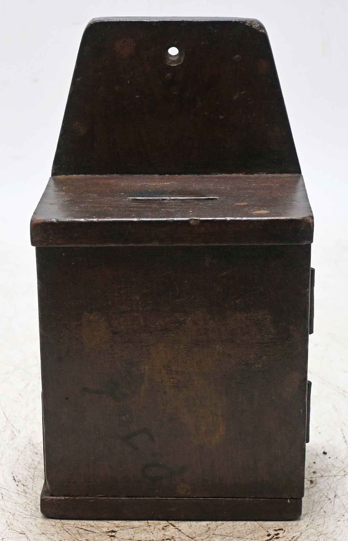 Antique Wooden Wall Hanging Letter Box Original Old Hand Crafted