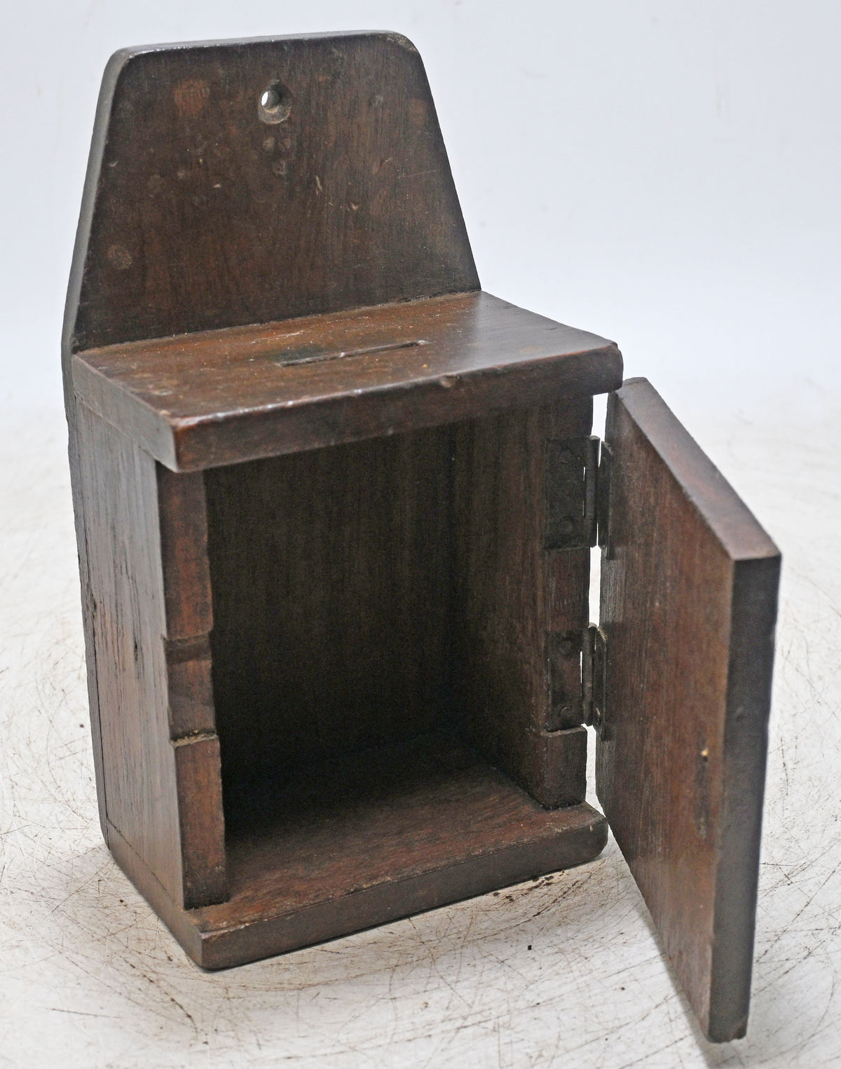 Antique Wooden Wall Hanging Letter Box Original Old Hand Crafted