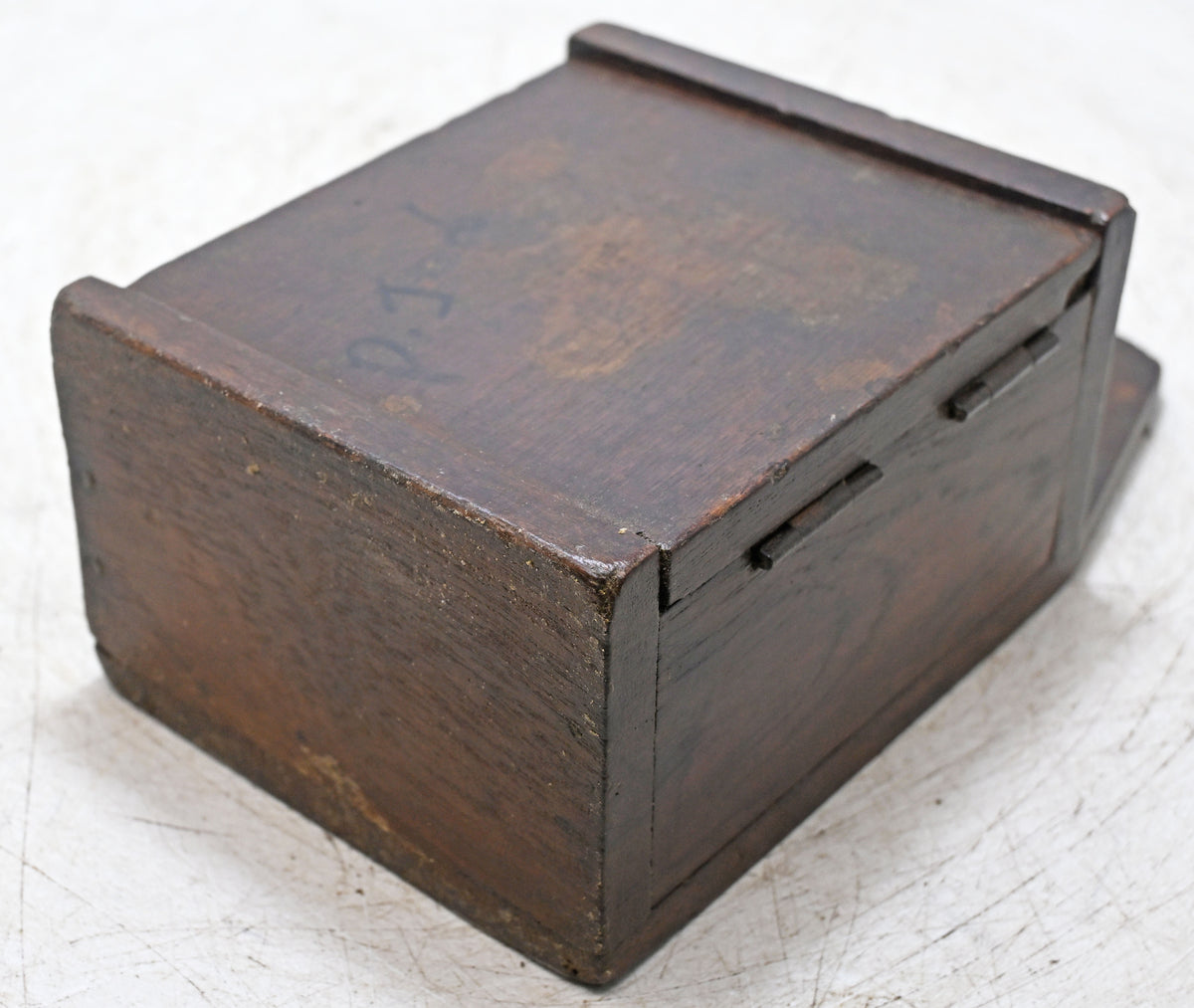 Antique Wooden Wall Hanging Letter Box Original Old Hand Crafted