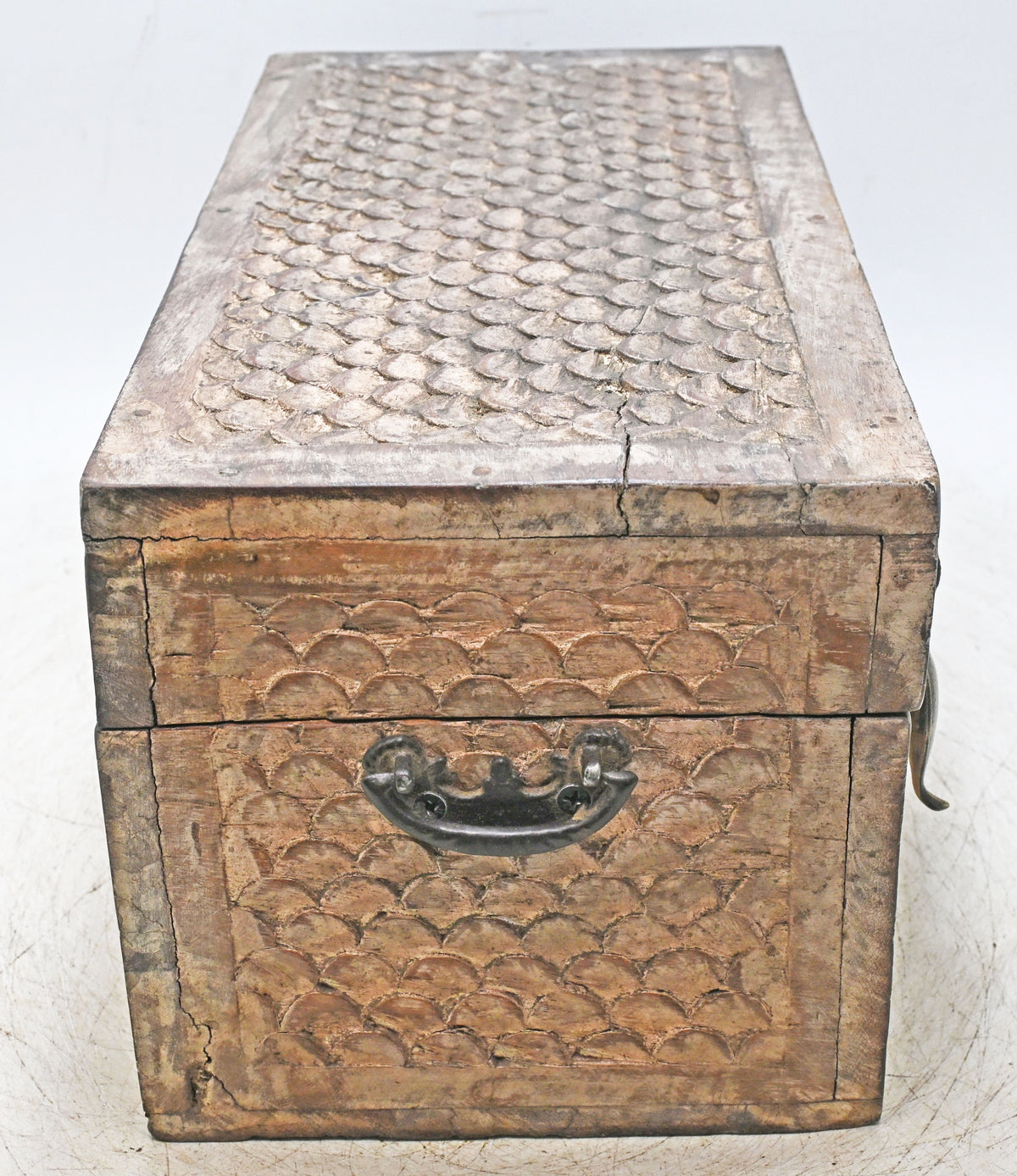 Vintage Wooden Storage Chest Box Original Old Hand Crafted Fine Carved