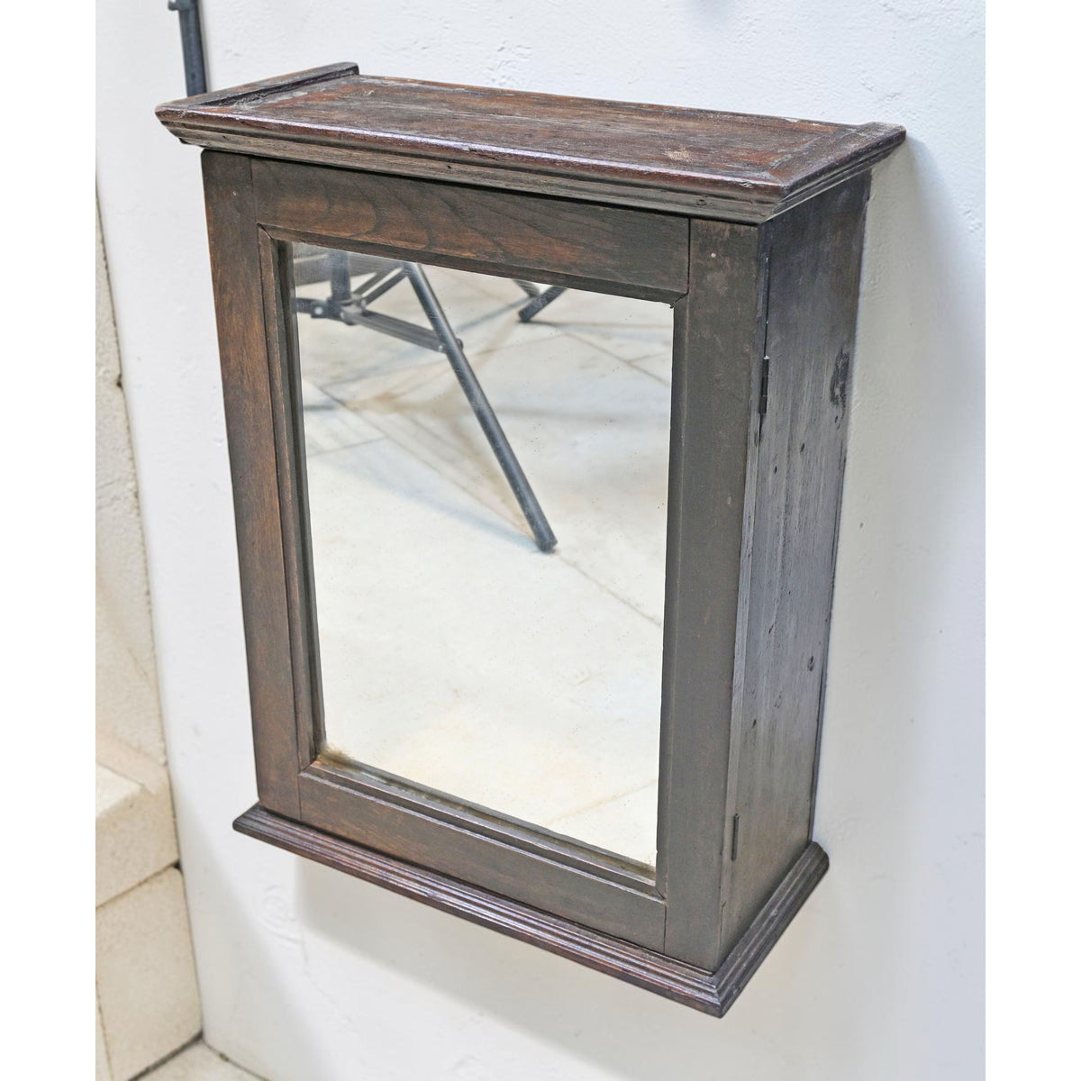 Vintage Wooden Wall Hanging Cabinet Box Original Old Hand Crafted