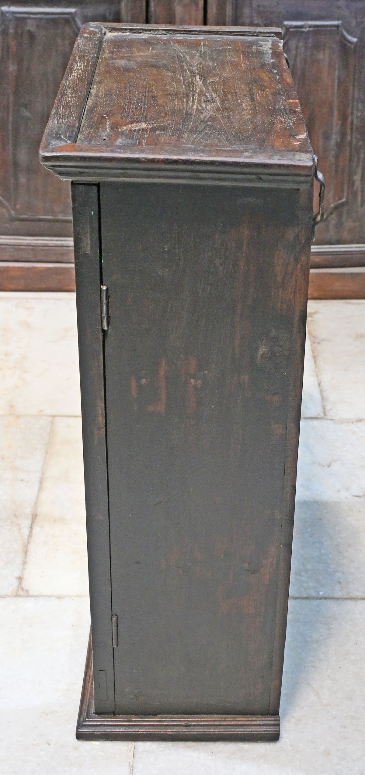 Vintage Wooden Wall Hanging Cabinet Box Original Old Hand Crafted
