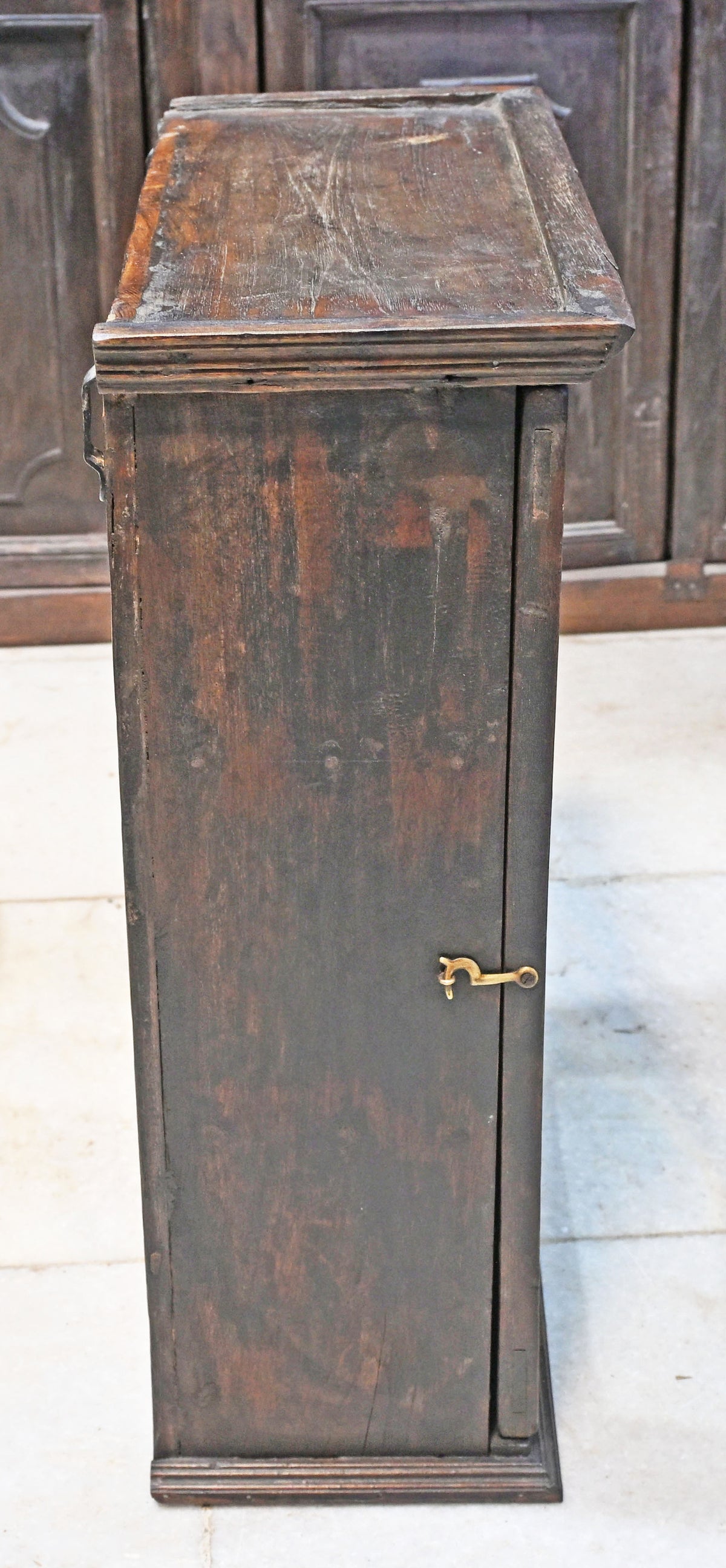 Vintage Wooden Wall Hanging Cabinet Box Original Old Hand Crafted