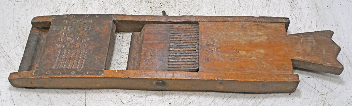 Antique Wooden Kitchenware Cutter Tool Original Old Hand Crafted