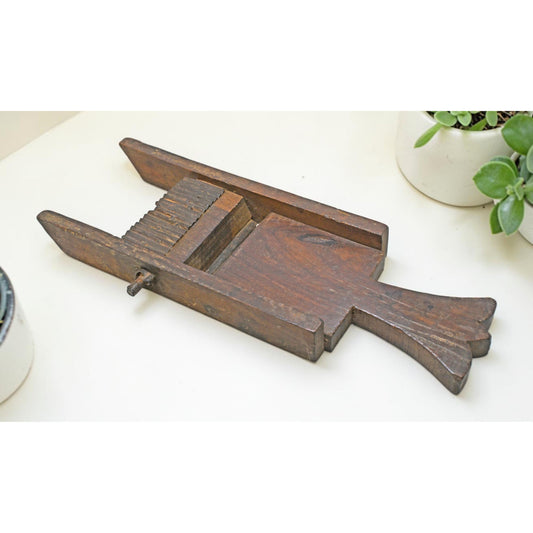Antique Wooden Kitchenware Cutter Tool Original Old Hand Crafted