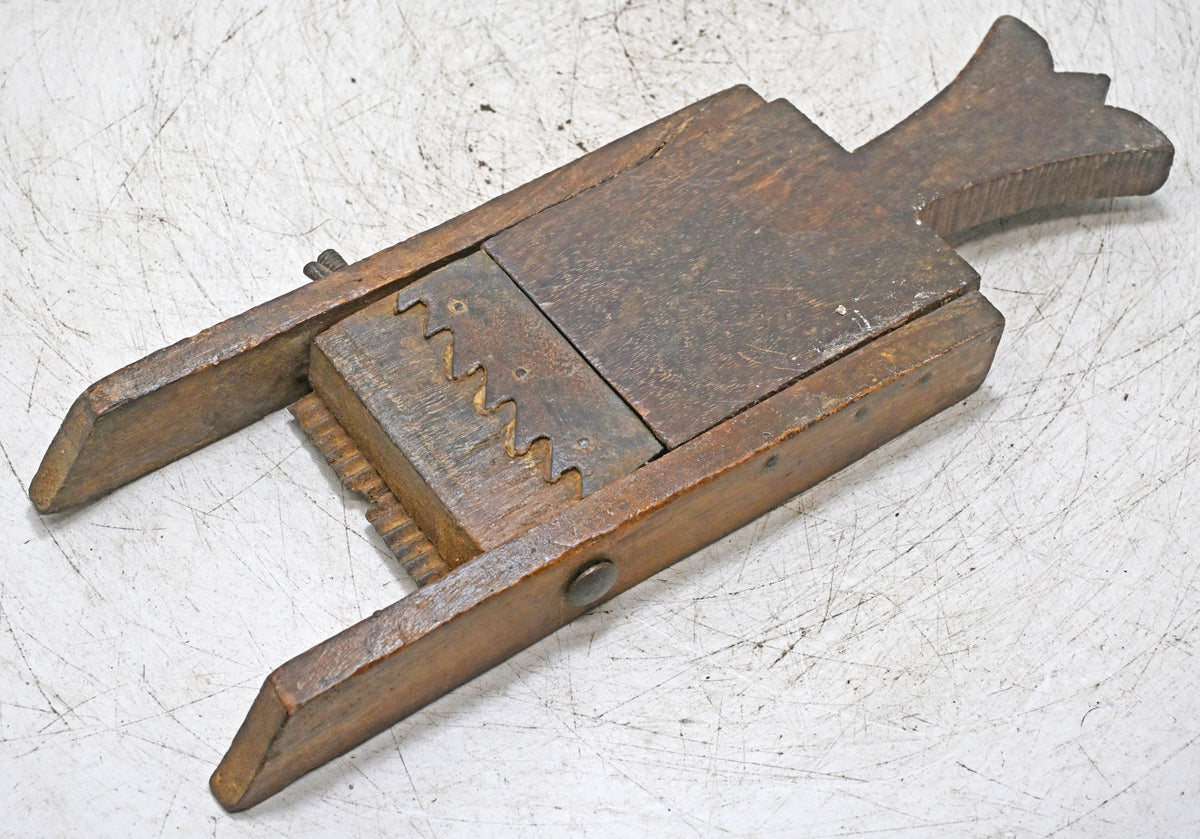 Antique Wooden Kitchenware Cutter Tool Original Old Hand Crafted