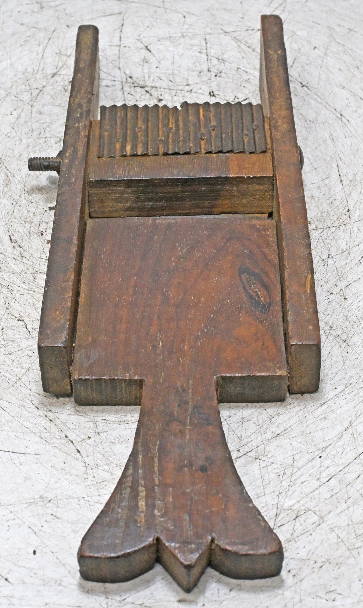 Antique Wooden Kitchenware Cutter Tool Original Old Hand Crafted