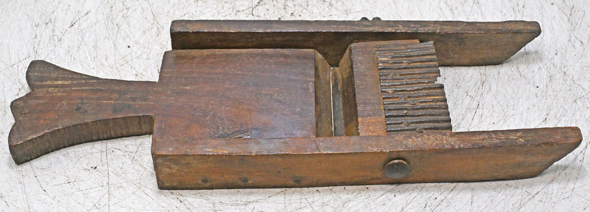 Antique Wooden Kitchenware Cutter Tool Original Old Hand Crafted