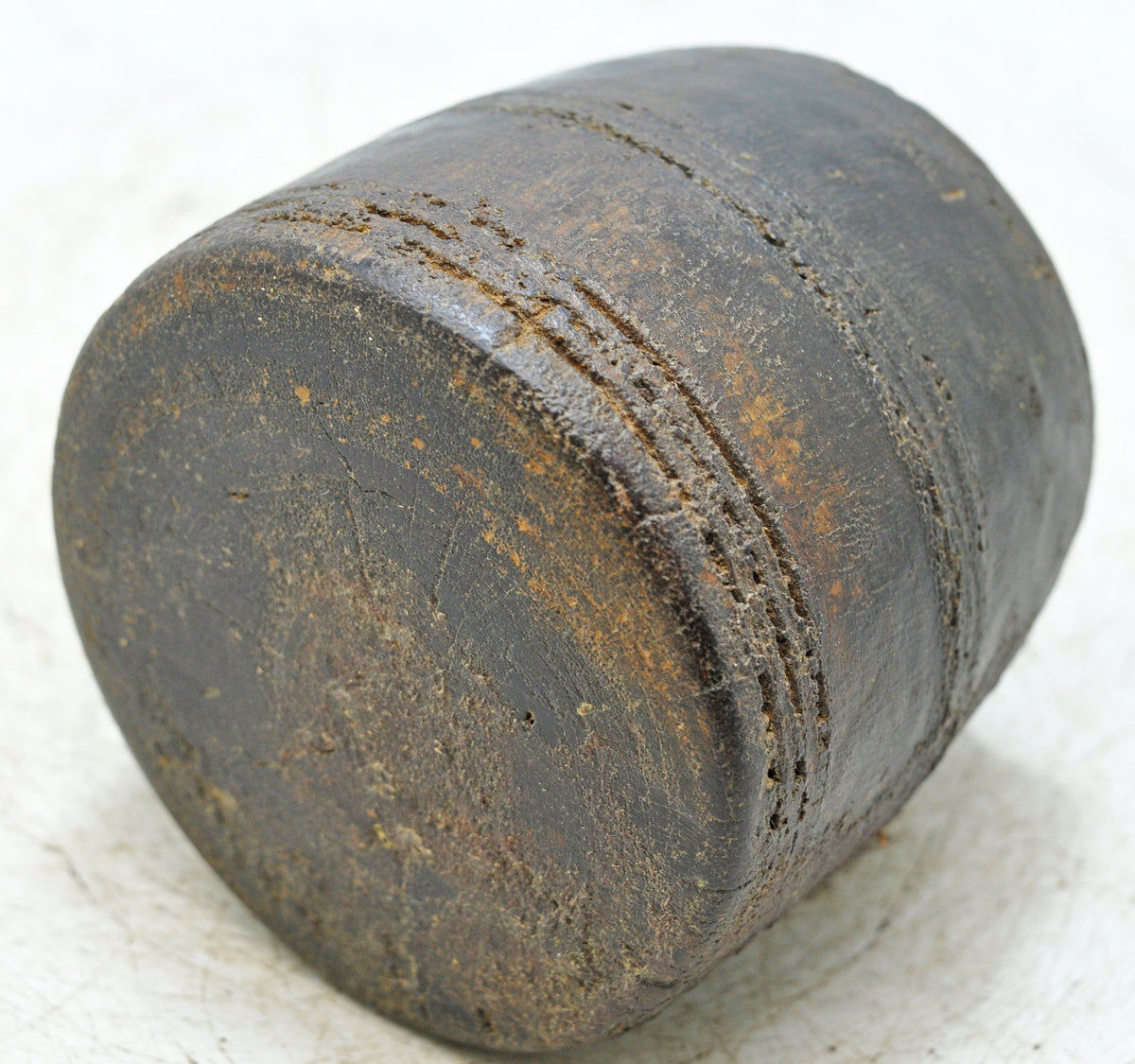 Antique Wooden Grain Measurement Paili Pot Original Old Hand Carved