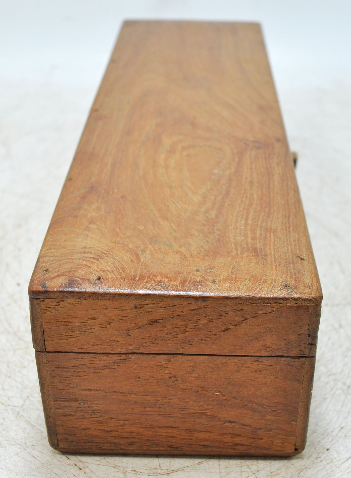 Vintage Wooden Pencil Stationary Box Original Old Hand Crafted