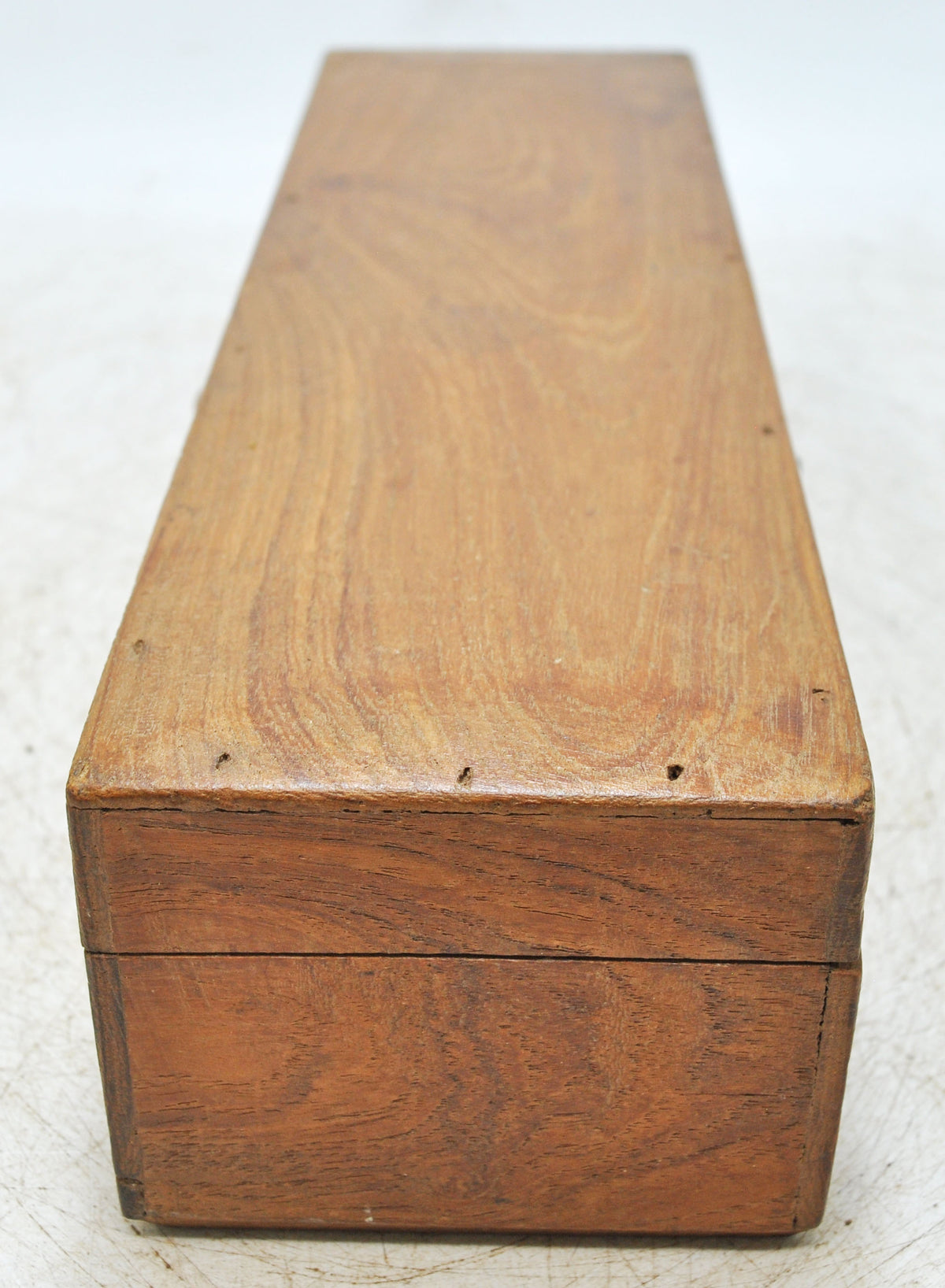 Vintage Wooden Pencil Stationary Box Original Old Hand Crafted